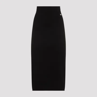 Dolce & Gabbana Cady Calf-length Skirt With Slits
