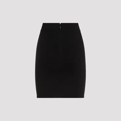 Dolce & Gabbana Milano Rib Miniskirt With Dg Logo