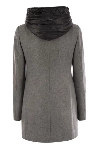 Fay Toggle Coat In Wool Cloth