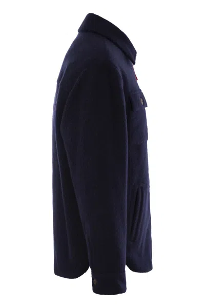Fay Jacket Wool Blend Buttoned Cuffs