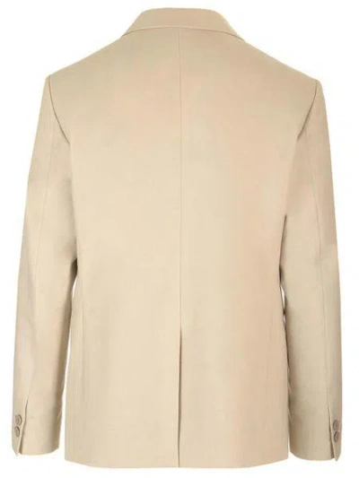 Fendi Beige Buttoned Blazer For Men