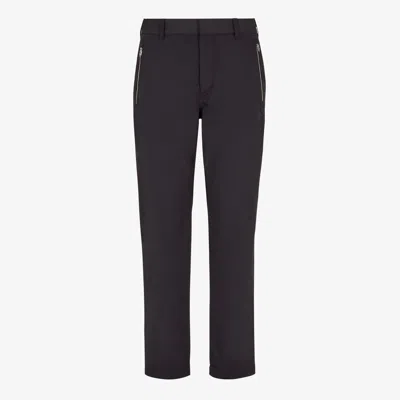 Fendi Zucca-panelled Straight-legged Trousers