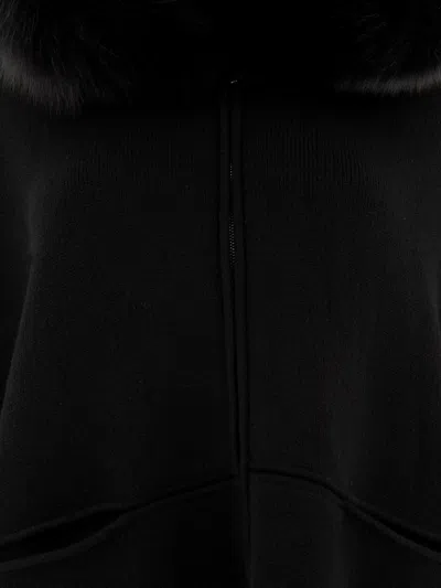 Giovi Faux Fur-trimmed Hooded Cape
