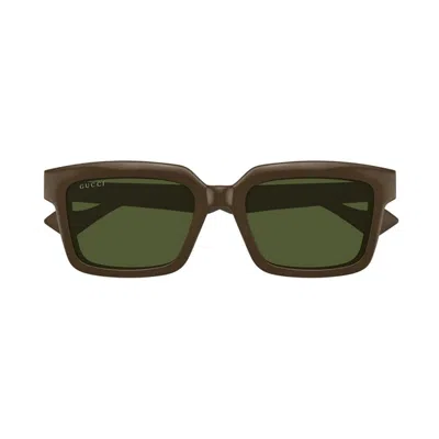 Gucci Men's Plastic Square Sunglasses