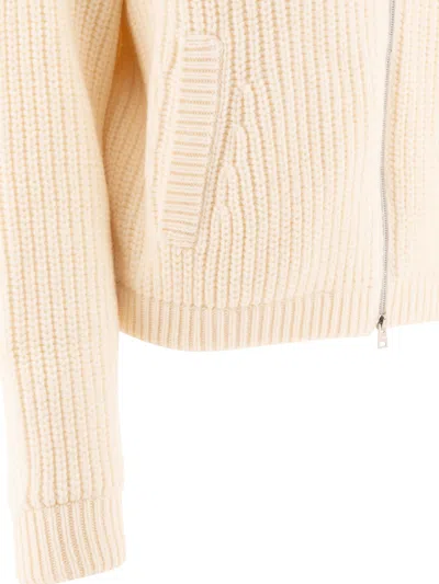 Herno Resort Cardigan In Infinity Knitwear White In White