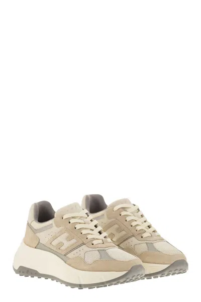 Hogan Leather Sneakers With Chunky Rubber Sole