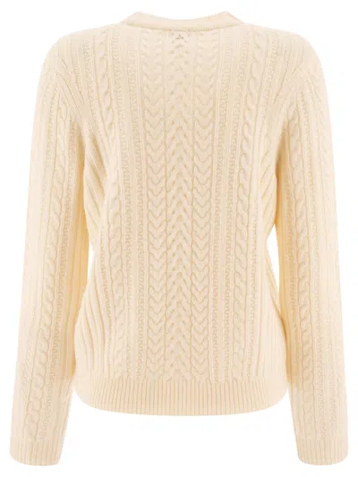Ines De La Fressange Cable-knit Ribbed Sweater