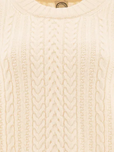 Ines De La Fressange Cable-knit Ribbed Sweater