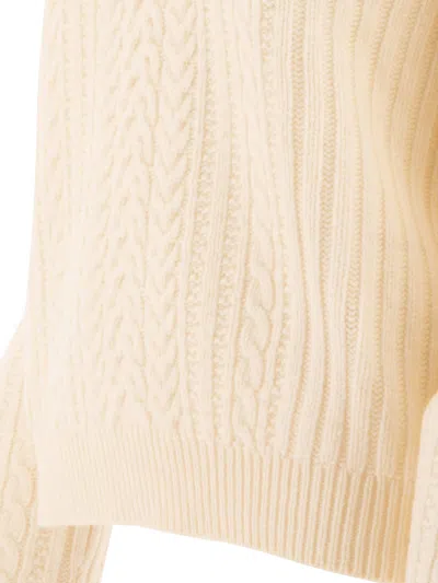 Ines De La Fressange Cable-knit Ribbed Sweater