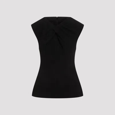 Jil Sander Sleeveless Pleated Neck Top