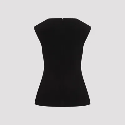 Jil Sander Sleeveless Pleated Neck Top