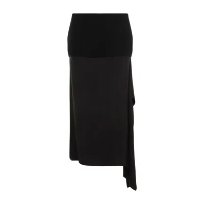 Jil Sander Black Wool Skirt