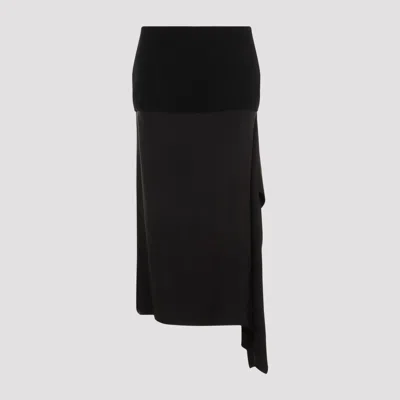 Jil Sander Black Wool Skirt