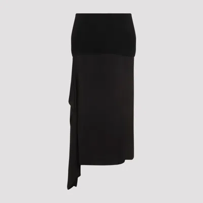 Jil Sander Black Wool Skirt