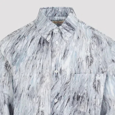 Marni Patterned Shirt With Collar And Pocket