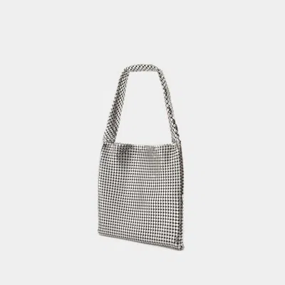 Rabanne Medium Silver Pixel Shoulder Bag -  - Aluminium - Silver