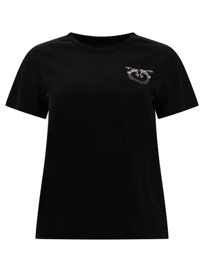 Pinko Love Birds-embellished Cotton T-shirt