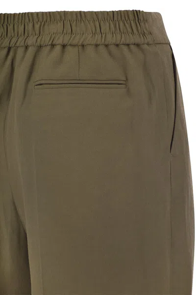 Pt01 Daisy - Viscose And Linen Trousers