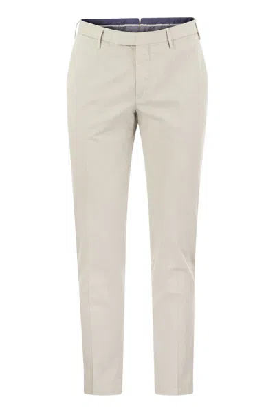 Pt01 Skinny Trousers In Cotton And Silk