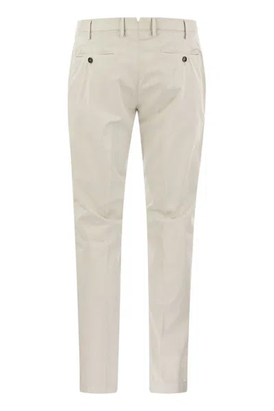Pt01 Skinny Trousers In Cotton And Silk