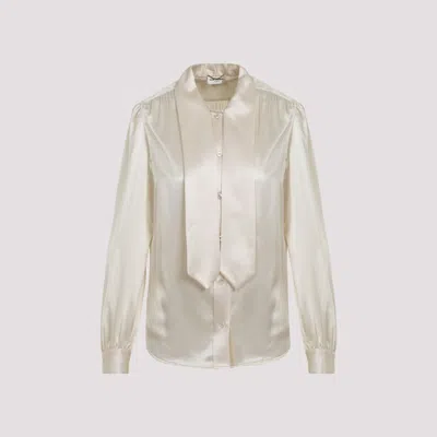 Saint Laurent Silk Scarf-collar Shirt