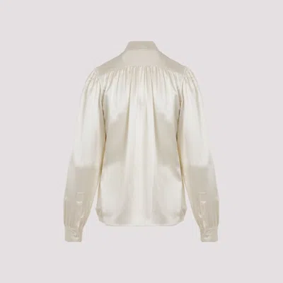 Saint Laurent Silk Scarf-collar Shirt