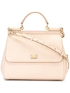 Dolce & Gabbana Sicily Large Tote In Pink