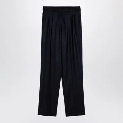 Stella Mccartney Wool Pleated Trousers Belt Loops