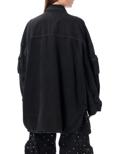 Attico Fern Oversized Cotton Canvas Jacket