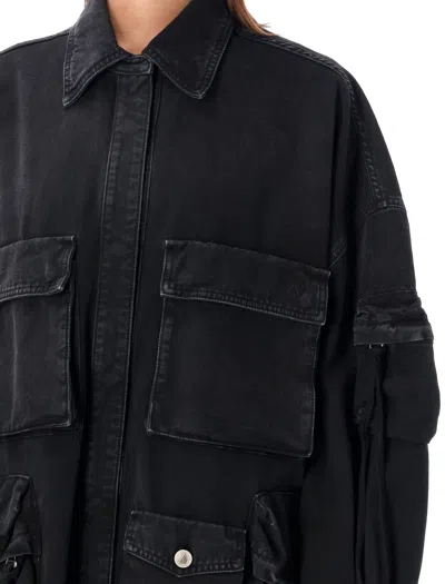 Attico Fern Oversized Cotton Canvas Jacket