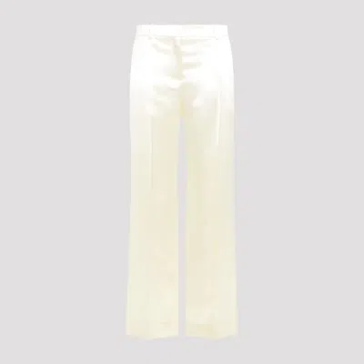 The Row Milk-coloured Encore Trousers