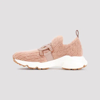 Tod's Womens Tan Sport Run 54c Calzino Logo-embellished Mesh Low-top Trainers