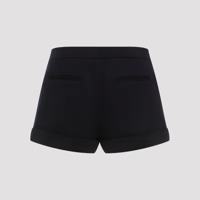 Tom Ford Blue Virgin Wool Bermudas