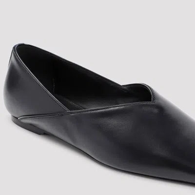 Totême The Everyday Flat Black Nappa Leather Ballerinas