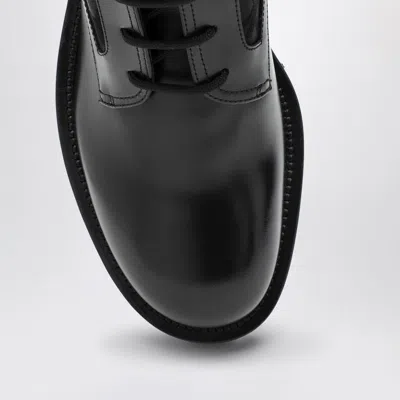 Valentino Chunky Sole Combat Boot With Iconographe Calfskin