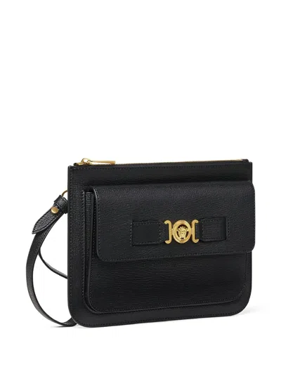 Versace Men Medusa Biggie Leather Small Clutch Bag