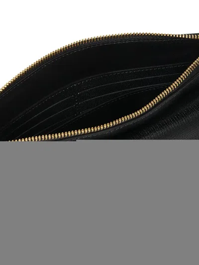 Versace Men Medusa Biggie Leather Small Clutch Bag