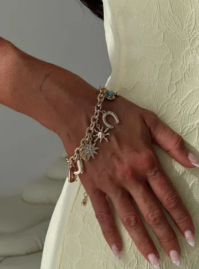 PRINCESS POLLY LOWER IMPACT LONE STAR CHARM BRACELET 