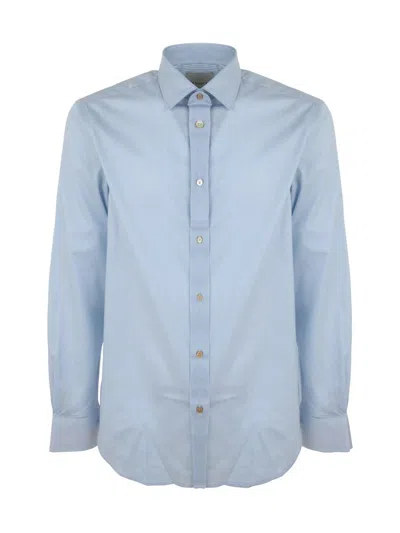 Paul Smith Mens Tailored Fit Shirt In Blue