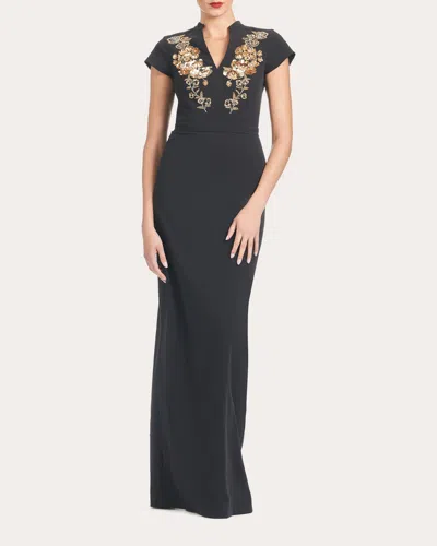 Sachin & Babi Hudson Gown In Black