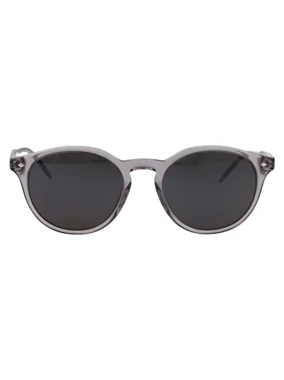 Giorgio Armani 0ar8211 Sunglasses In 6070r5 Transparent Grey