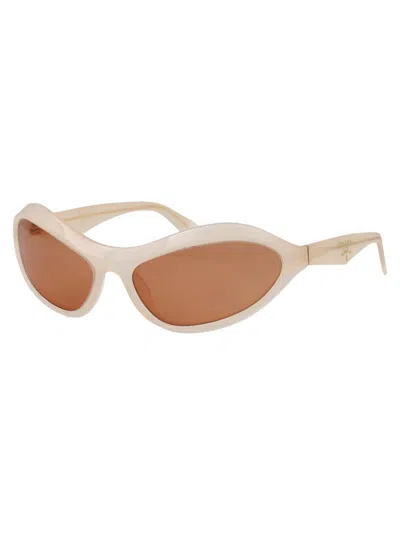 Prada 0pr A20s Sunglasses In 12v07v Opal Milk