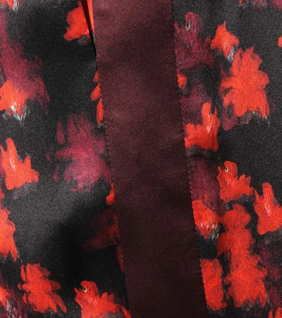 Shop Givenchy Printed Silk Trousers In Multicoloured