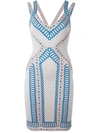 HERVE LEGER printed fitted dress,DRYCLEANONLY