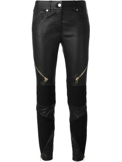 Shop Givenchy Zipped Biker Trousers