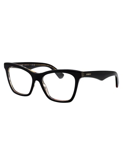Burberry Grey Acetate Optical Glasses In Black