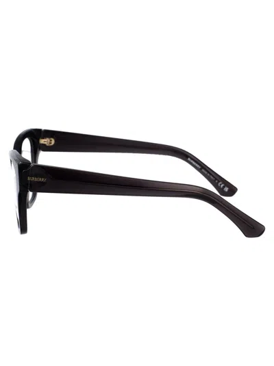 Burberry Grey Acetate Optical Glasses In Black