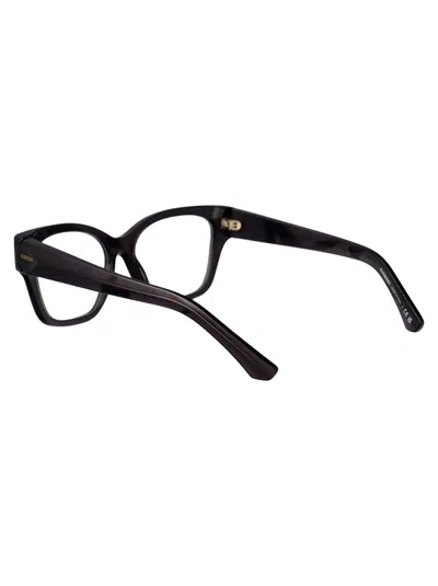 Burberry Grey Acetate Optical Glasses In Black
