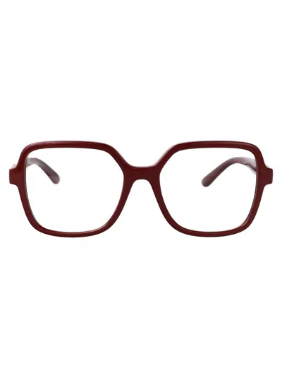 Dolce & Gabbana Bordeaux Injectate Optical Glasses In Brown