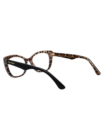 Dolce & Gabbana Geometric Plano Mirror In 3299 Black On Leo Brown